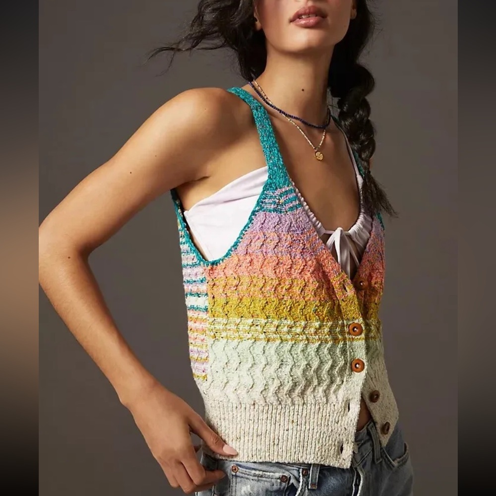 NWOT Anthropologie Pilcro Samalona Sweater Tank new size XXS